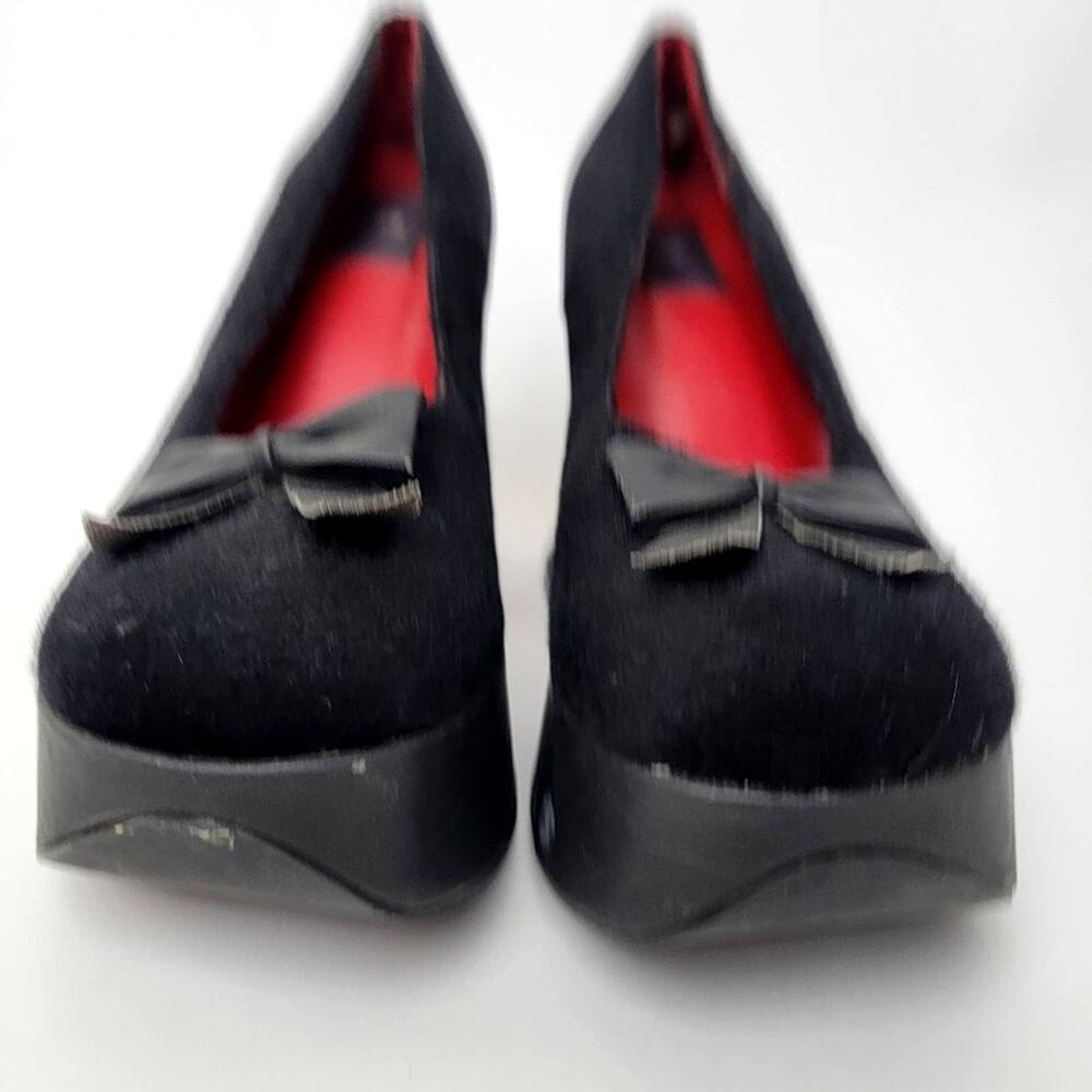 Vintage 90s Morbid Threads Goth High Heel Platform Witchy Shoes - 8 - Picture 6 of 10